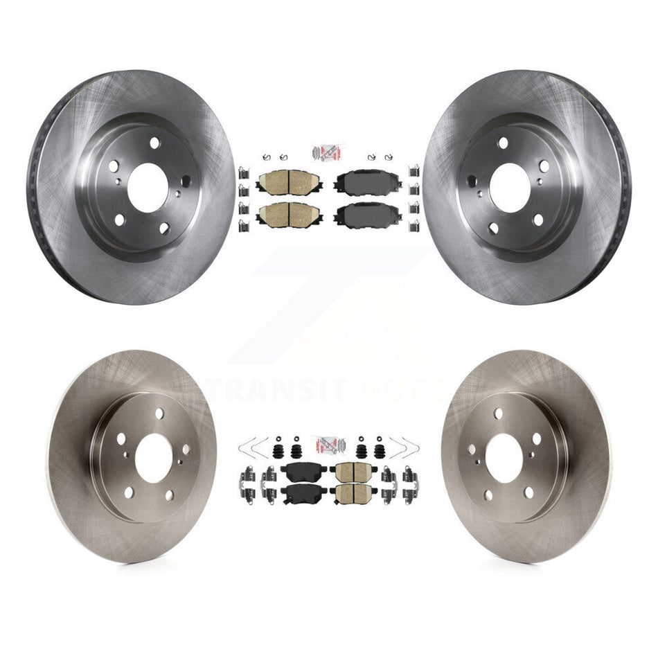 Front Rear Ceramic Pad & Brake Rotors Kit For Toyota Matrix Pontiac Vibe Corolla iM Scion K8A-102968