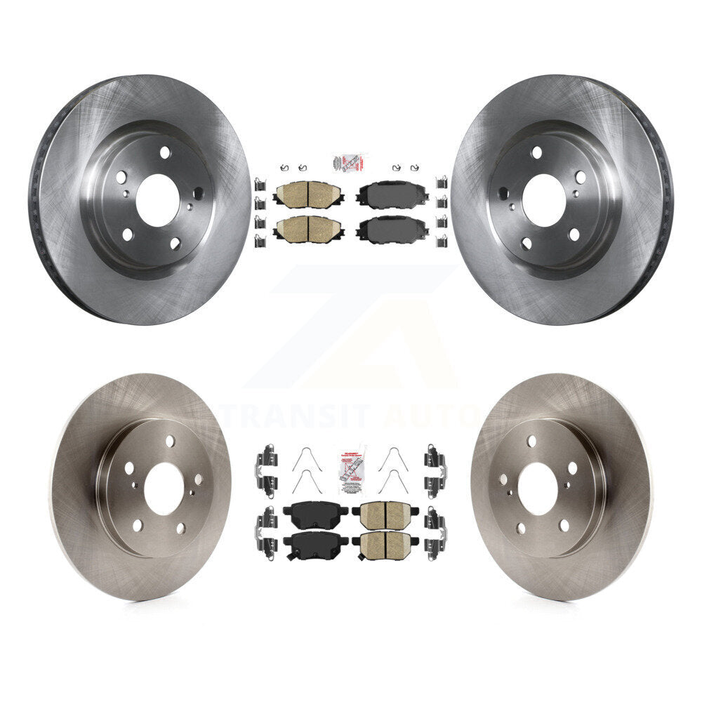 Front Rear Ceramic Pad & Brake Rotors Kit For Toyota Matrix Pontiac Vibe Corolla iM Scion K8A-102969
