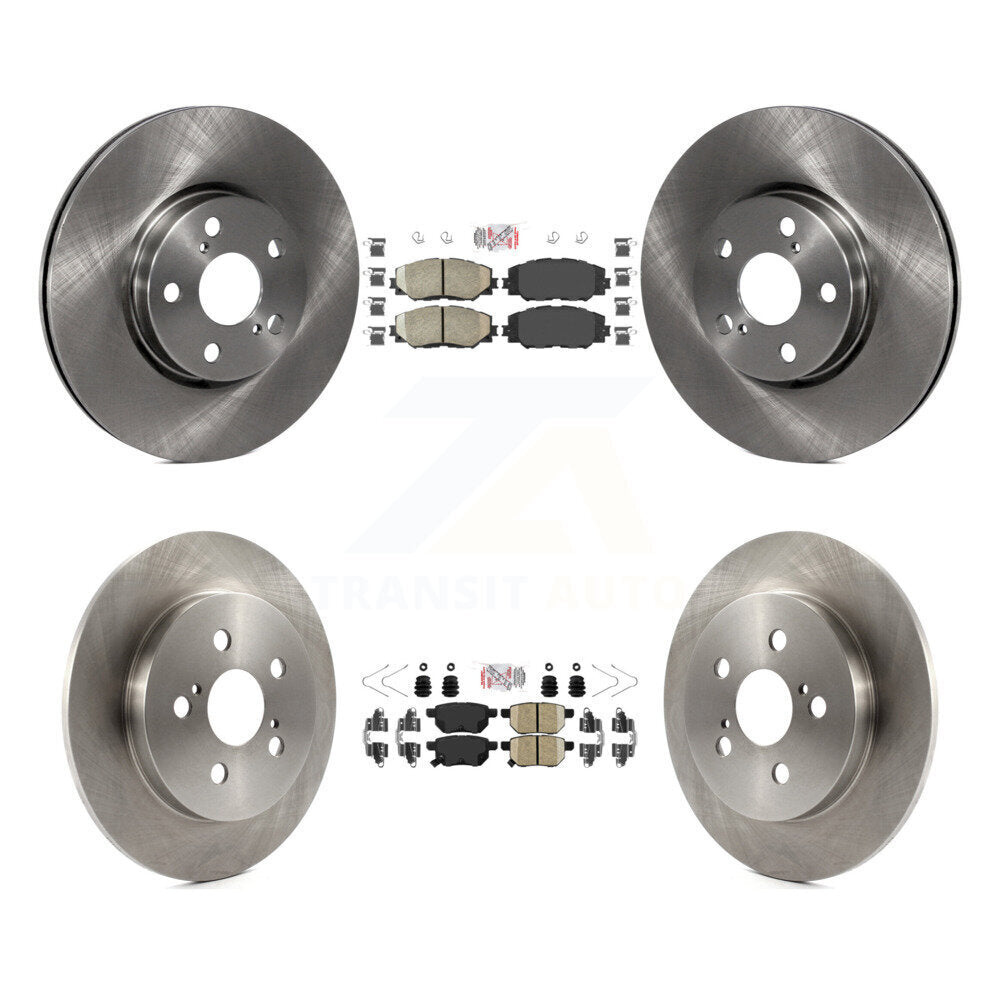 Front Rear Ceramic Pads And Disc Brake Rotors Kit For Toyota Corolla Matrix Pontiac Vibe K8A-102974