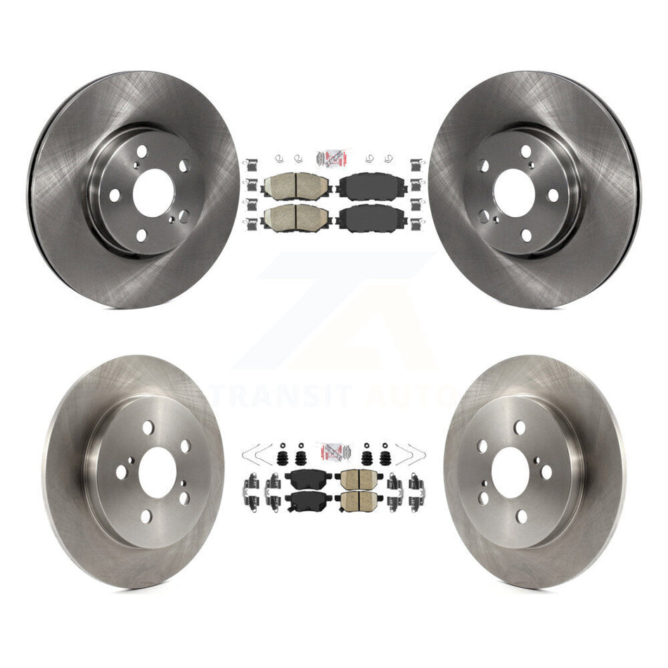 Front Rear Ceramic Pads And Disc Brake Rotors Kit For Toyota Corolla Matrix Pontiac Vibe K8A-102974