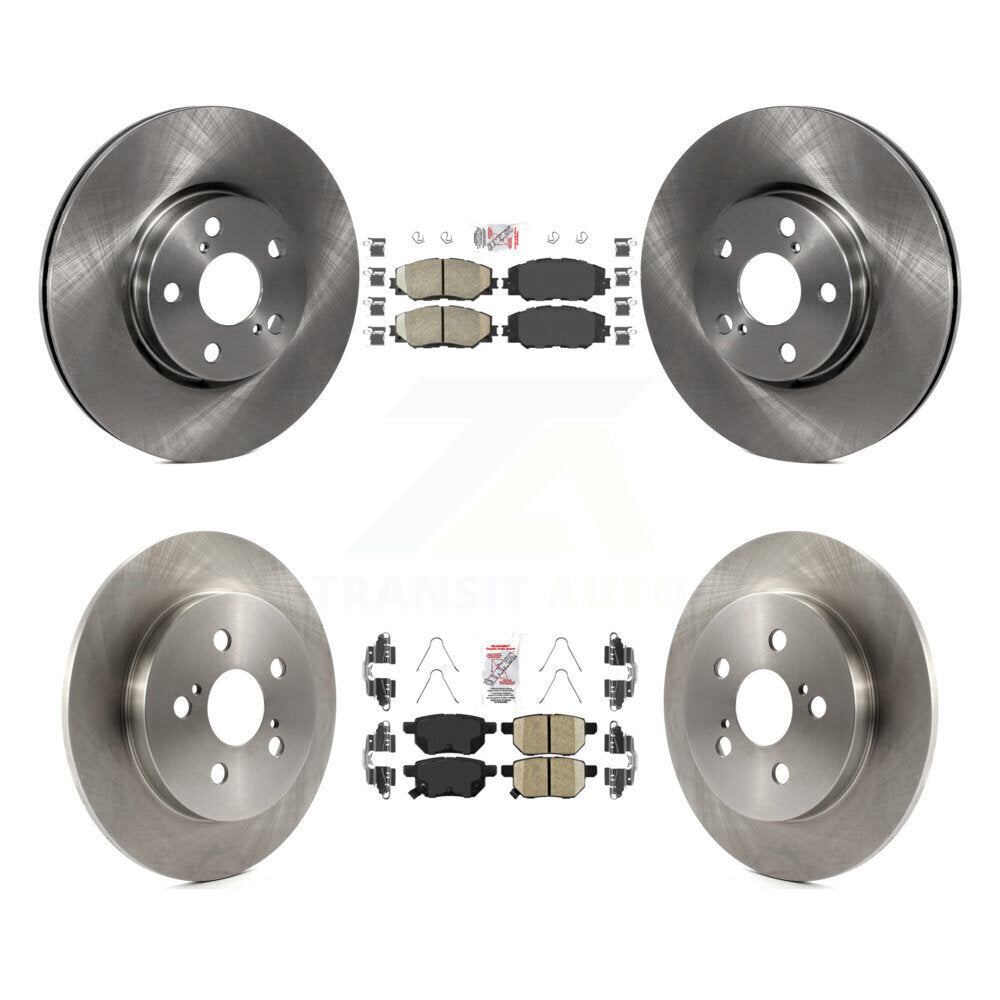 Front Rear Ceramic Pads And Disc Brake Rotors Kit For Toyota Corolla Matrix Pontiac Vibe K8A-102975