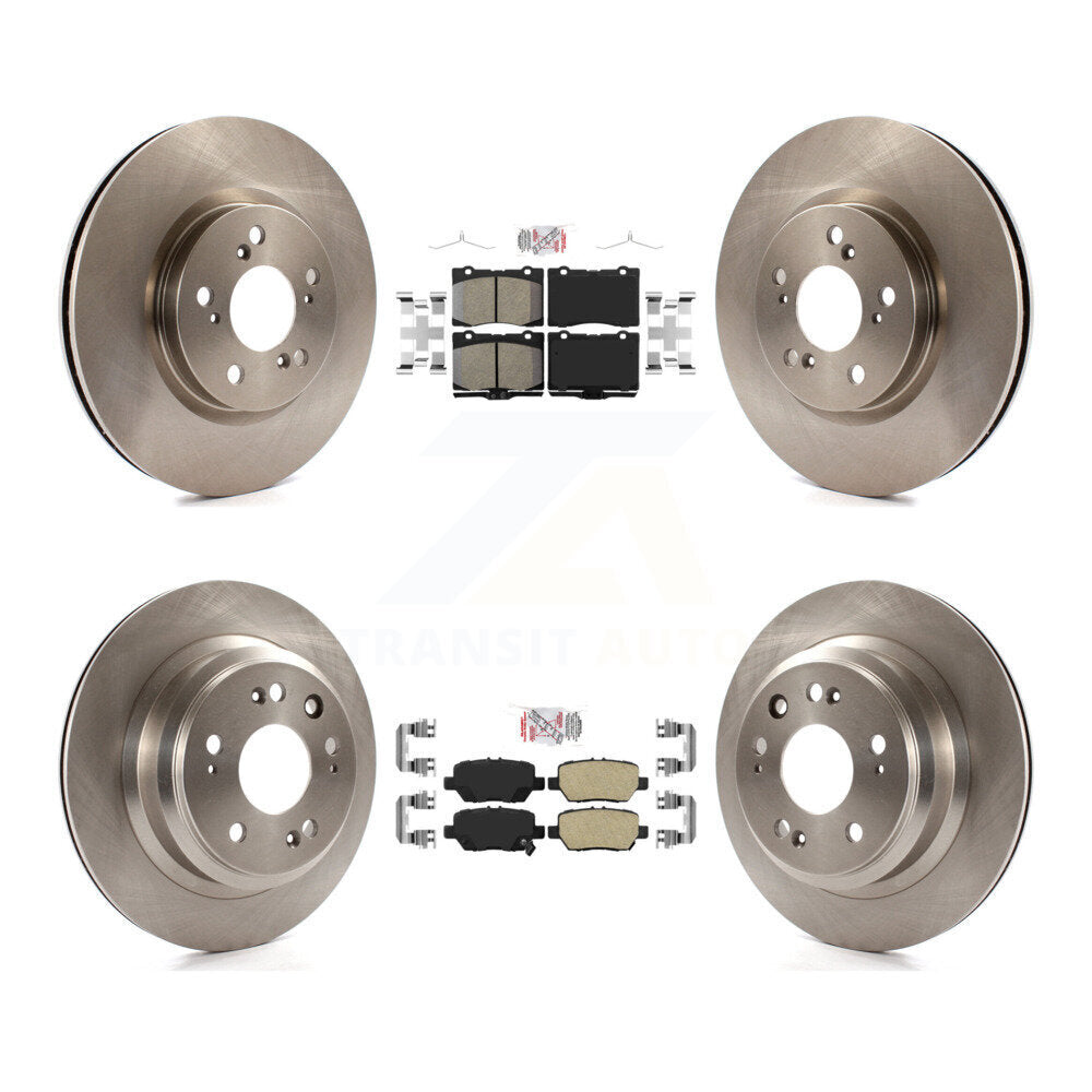 Front Rear Ceramic Pads And Disc Brake Rotors Kit For 2005-2012 Acura RL K8A-102987