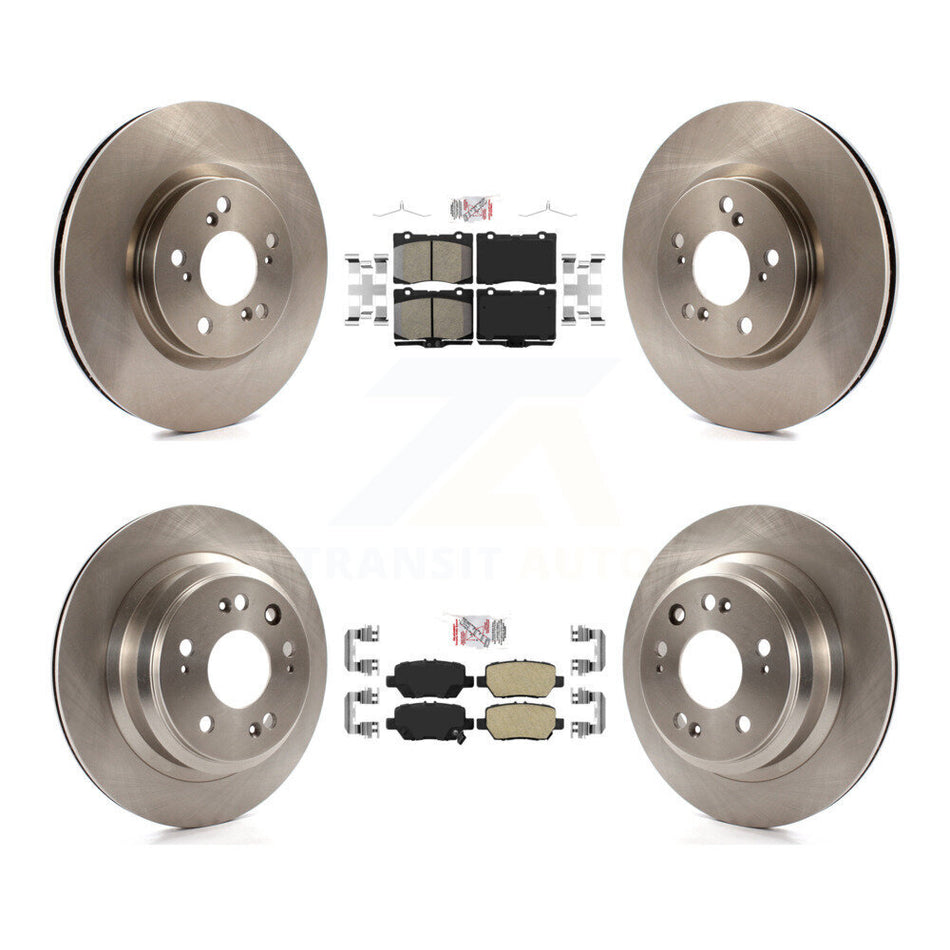 Front Rear Ceramic Pads And Disc Brake Rotors Kit For 2005-2012 Acura RL K8A-102987