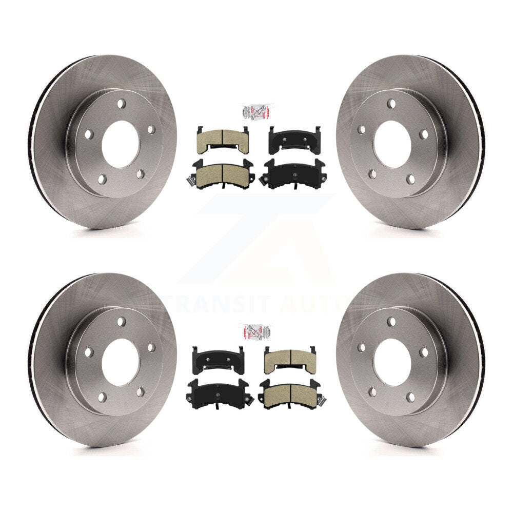 Front Rear Semi-Metallic Pad Brake Rotors Kit For Cadillac Eldorado Buick Riviera Seville K8A-102991