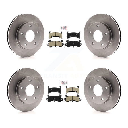 Front Rear Semi-Metallic Pad Brake Rotors Kit For Cadillac Eldorado Buick Riviera Seville K8A-102991
