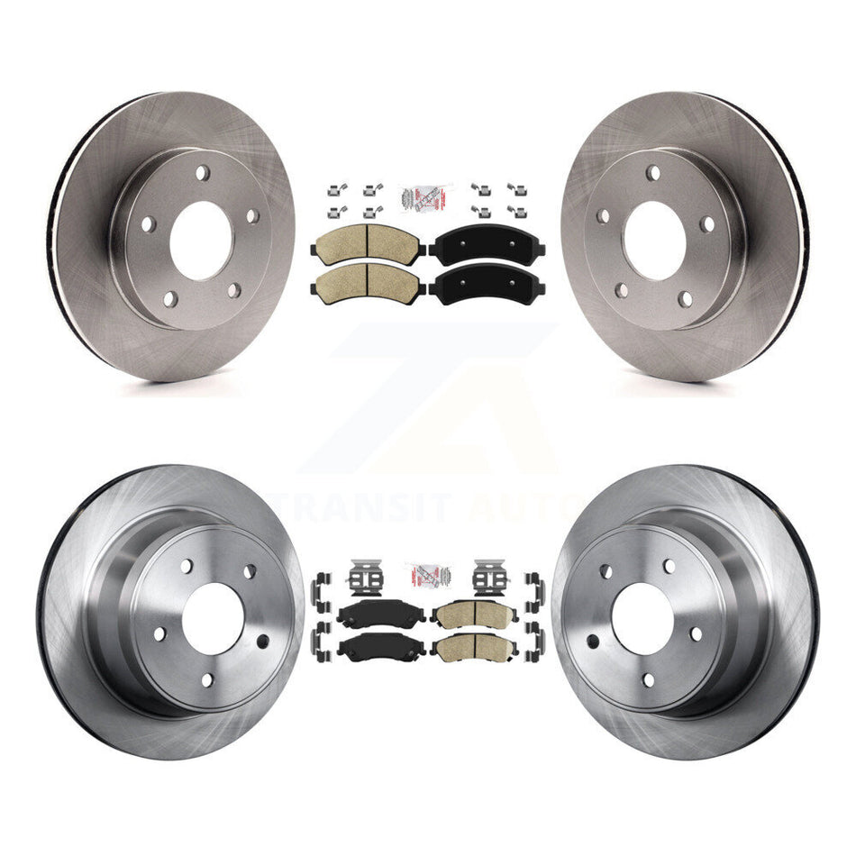 Front Rear Ceramic Pad Disc Brake Rotors Kit For 1997 GMC Jimmy 4WD With Brakes K8A-102992