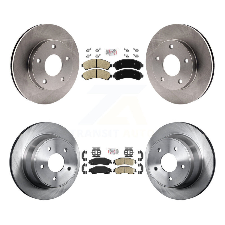 Front Rear Ceramic Pad Disc Brake Rotors Kit For 1997 GMC Jimmy 4WD With Brakes K8A-102992