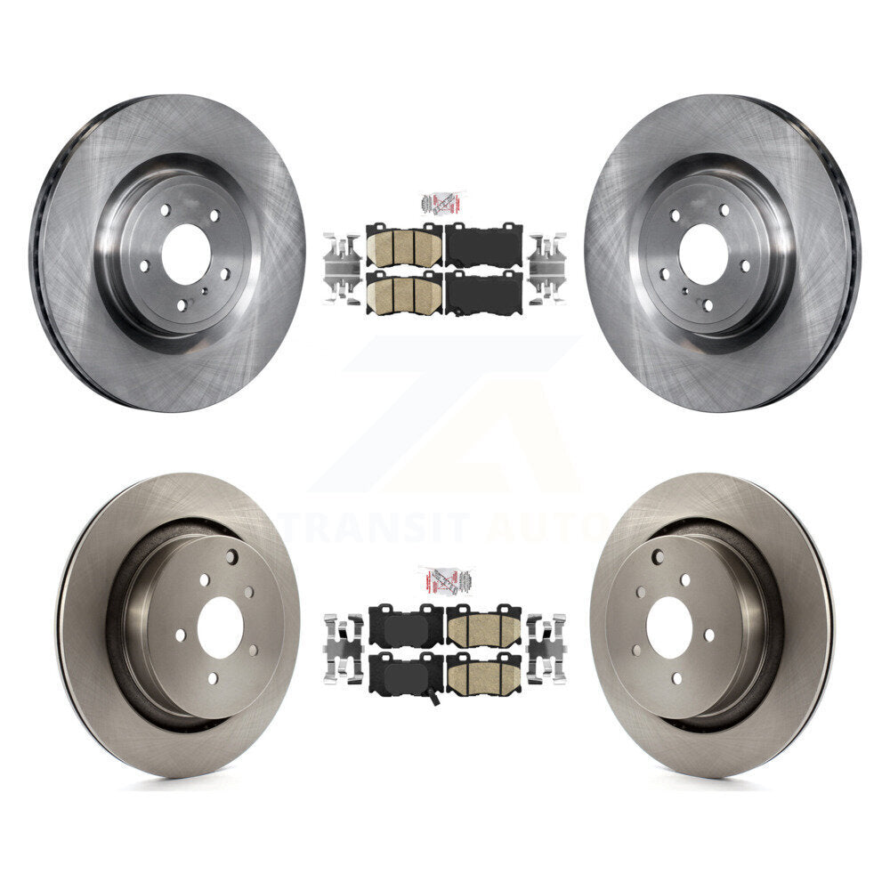 Front Rear Ceramic Pad & Brake Rotor Kit For 09-13 INFINITI FX50 With Dual Piston Caliper K8A-102995