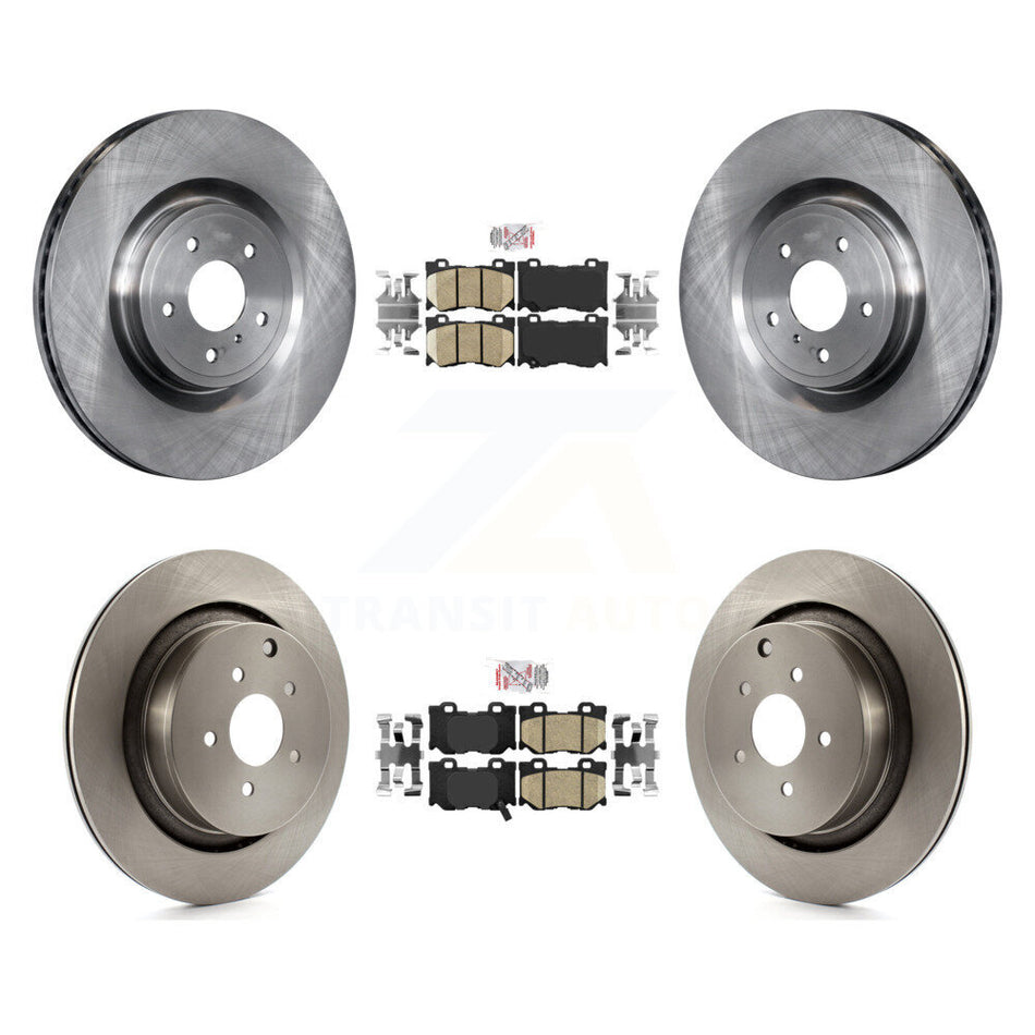 Front Rear Ceramic Pad & Brake Rotor Kit For 09-13 INFINITI FX50 With Dual Piston Caliper K8A-102995