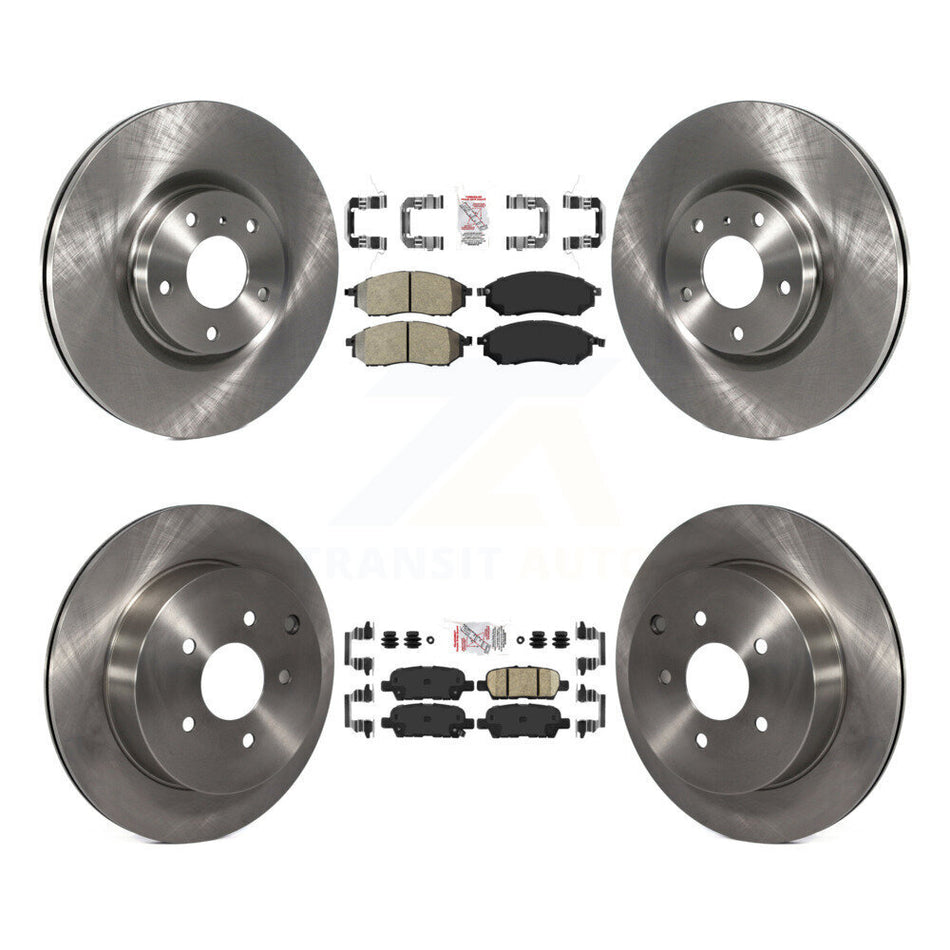 Front Semi-Metallic Rear Ceramic Pad Disc Brake Rotor Kit For Nissan Murano INFINITI QX70 K8A-103008