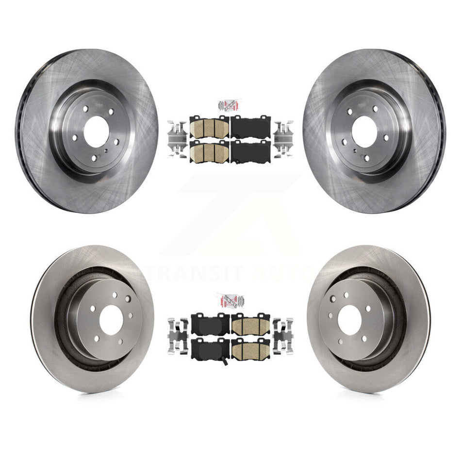 Front Rear Ceramic Pad Brake Rotors Kit For 2009-2013 INFINITI G37 RWD With Brembo Brakes K8A-103011