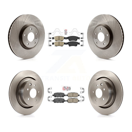 Front Rear Ceramic Pads And Disc Brake Rotors Kit For INFINITI G37 G35 Q60 K8A-103013