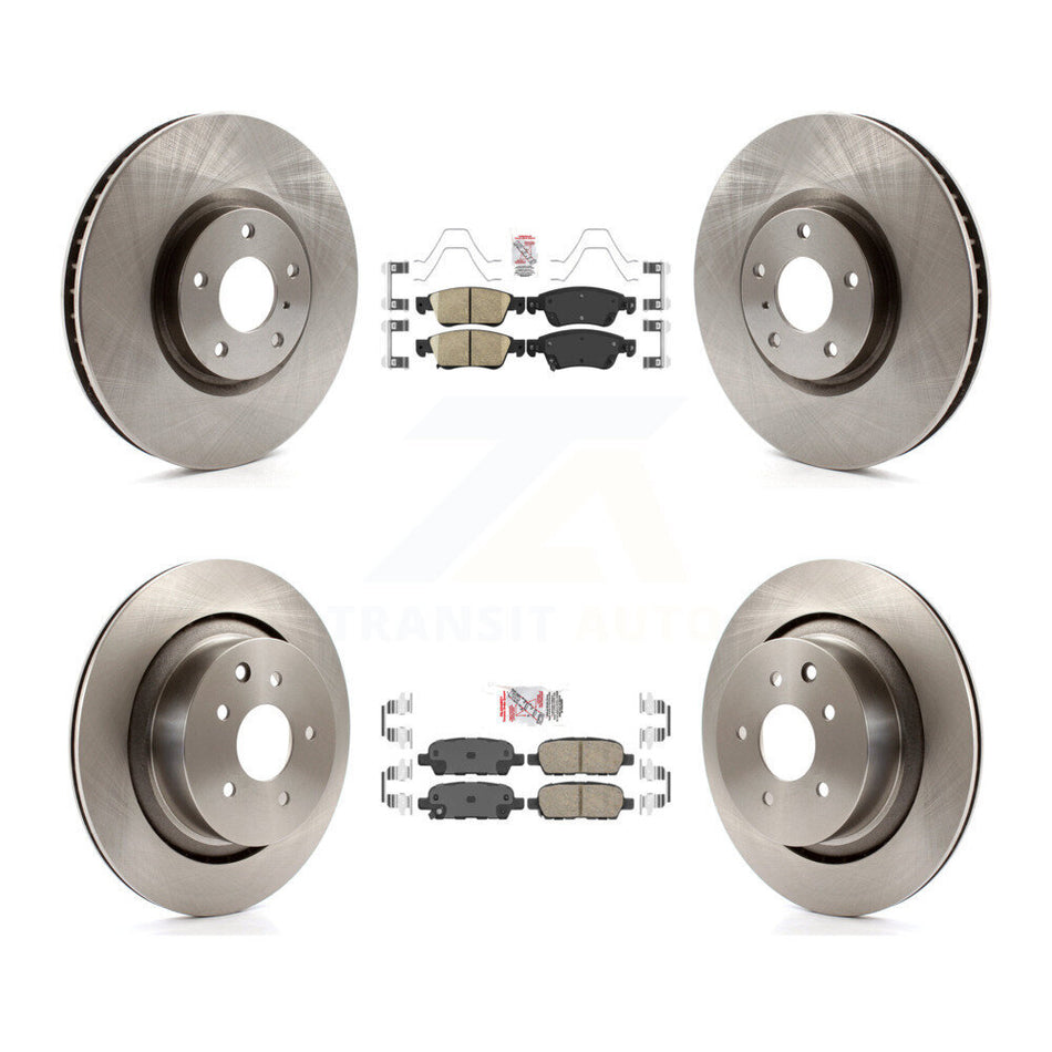 Front Rear Ceramic Pads And Disc Brake Rotors Kit For INFINITI G37 G35 Q60 K8A-103013