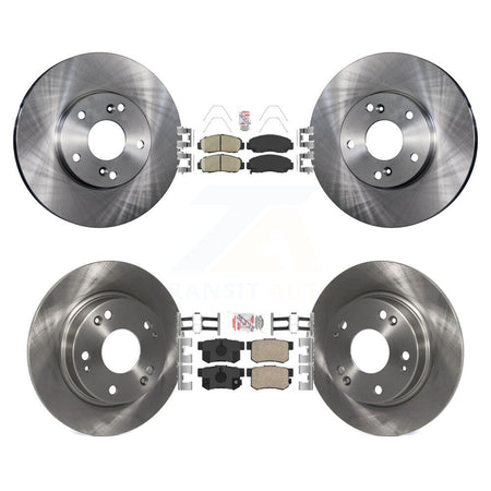 Front Rear Ceramic Pads And Disc Brake Rotors Kit For Acura CSX K8A-103035