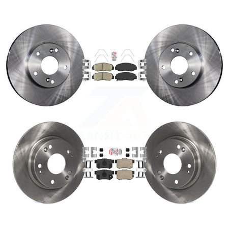 Front Rear Ceramic Pads And Disc Brake Rotors Kit For Acura CSX K8A-103036