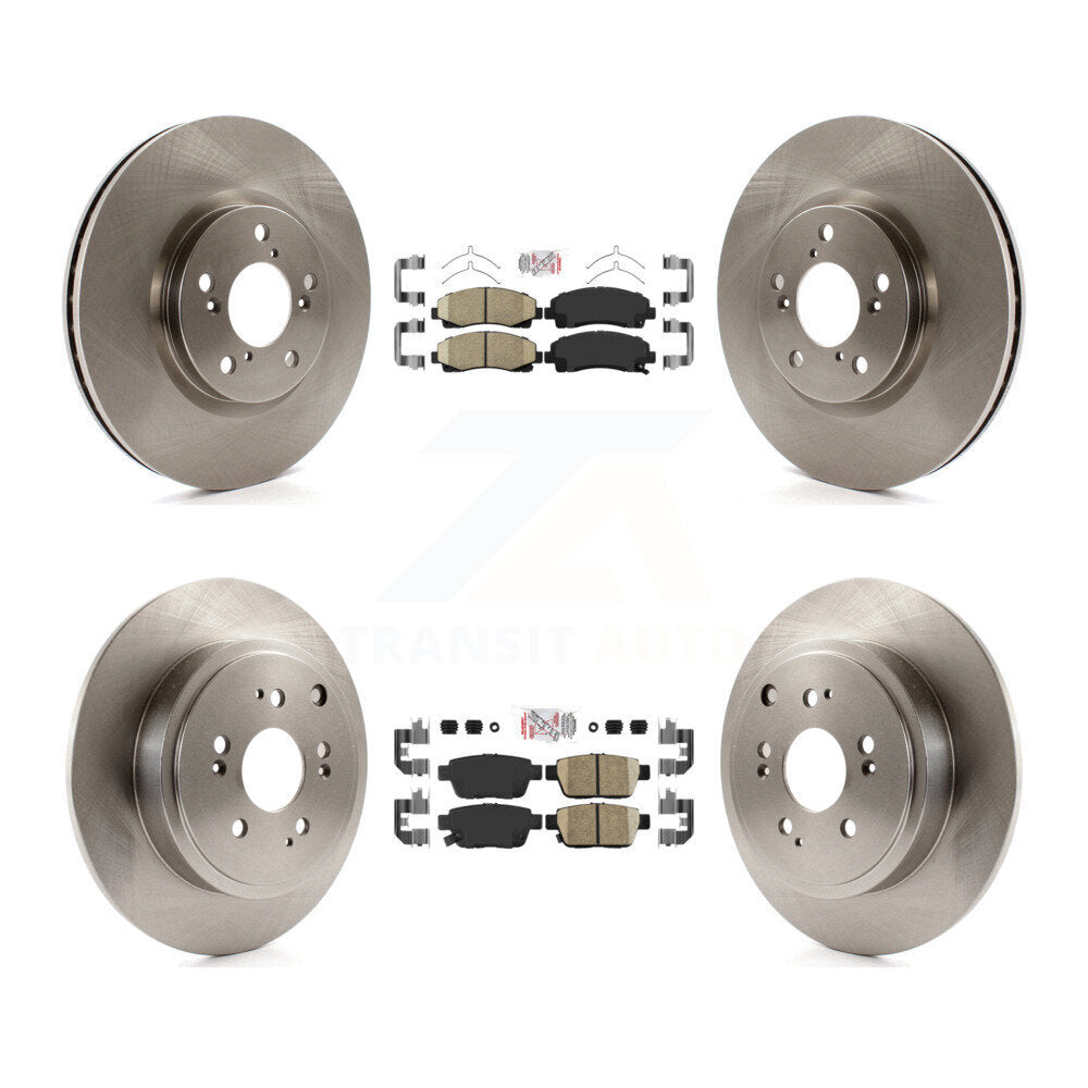 Front Rear Ceramic Pads And Disc Brake Rotors Kit For 2006-2014 Honda Ridgeline K8A-103047