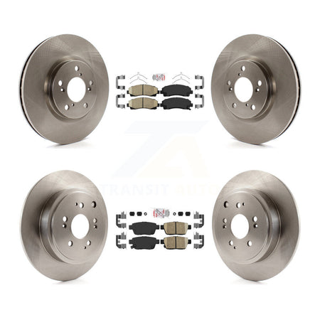 Front Rear Ceramic Pads And Disc Brake Rotors Kit For 2006-2014 Honda Ridgeline K8A-103047