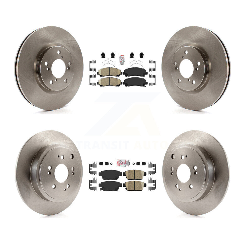 Front Rear Ceramic Pads And Disc Brake Rotors Kit For 2006-2014 Honda Ridgeline K8A-103049