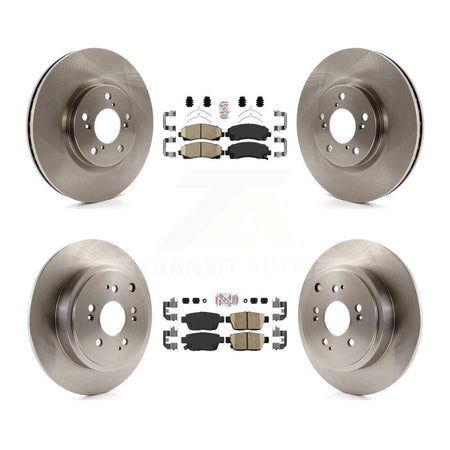 Front Rear Ceramic Pads And Disc Brake Rotors Kit For 2006-2014 Honda Ridgeline K8A-103049