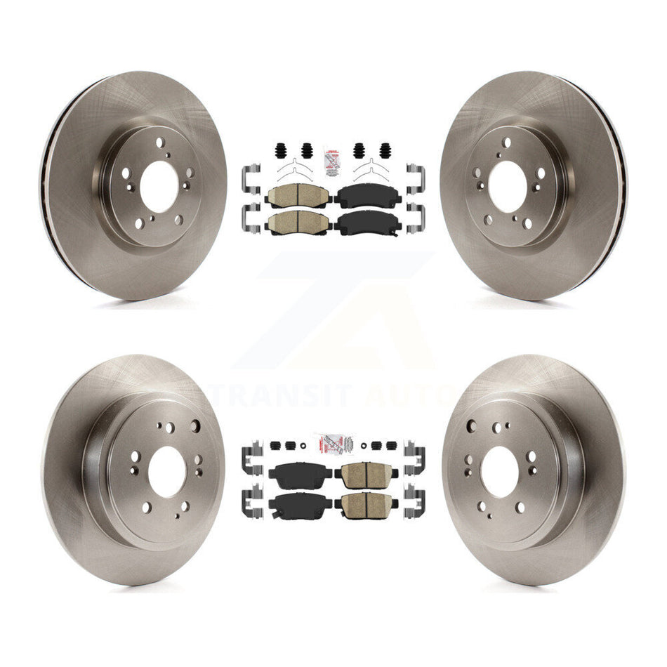 Front Rear Ceramic Pads And Disc Brake Rotors Kit For 2006-2014 Honda Ridgeline K8A-103049