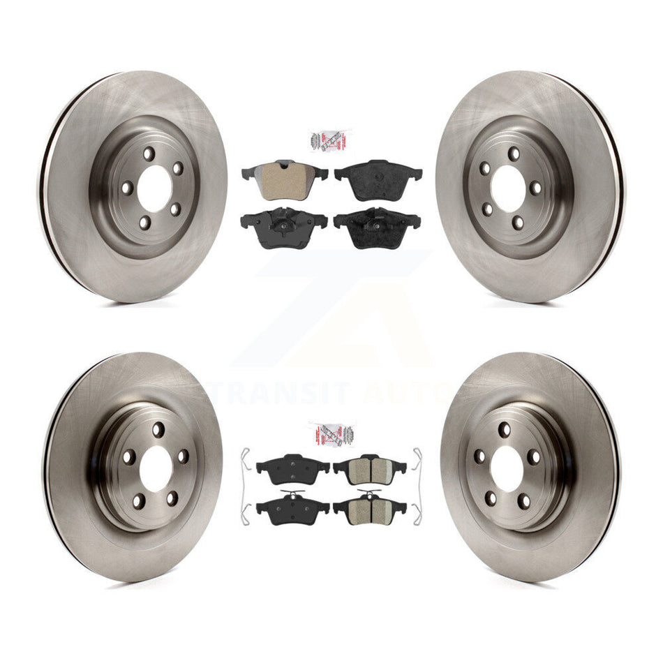 Front Semi-Metallic Rear Ceramic Pad And Brake Rotor Kit For Jaguar XF XJ XKR XK Super V8 K8A-103057