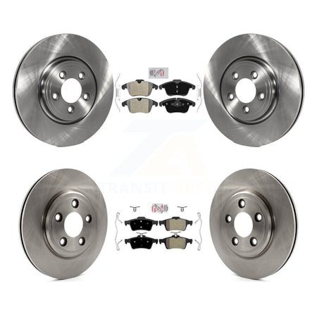 Front Rear Semi-Metallic Pad & Brake Rotor Kit For Jaguar Vanden Plas Naturally Aspirated K8A-103058