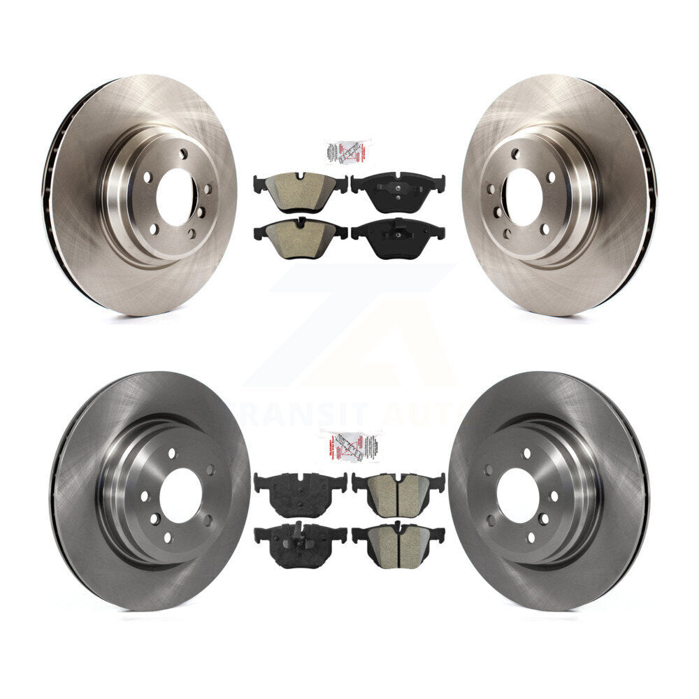 Front Rear Semi-Metallic Pad Disc Brake Rotor Kit For BMW 335i xDrive X1 335xi 335is 335d K8A-103072