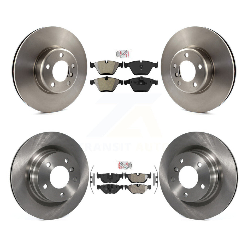 Front Rear Semi-Metallic Pad Brake Rotor Kit For BMW 328i With 340mm Diameter K8A-103075