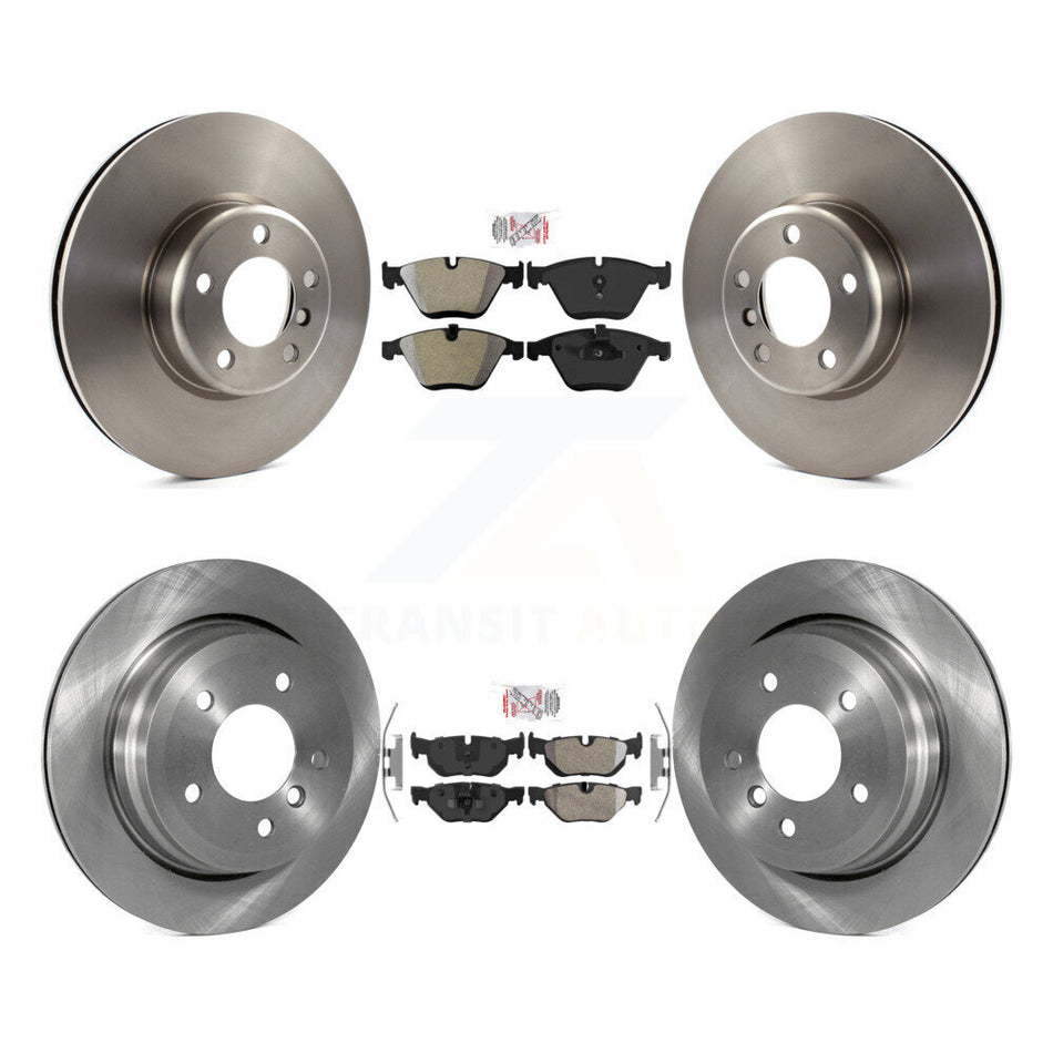 Front Rear Semi-Metallic Pad Brake Rotor Kit For BMW 328i With 340mm Diameter K8A-103076