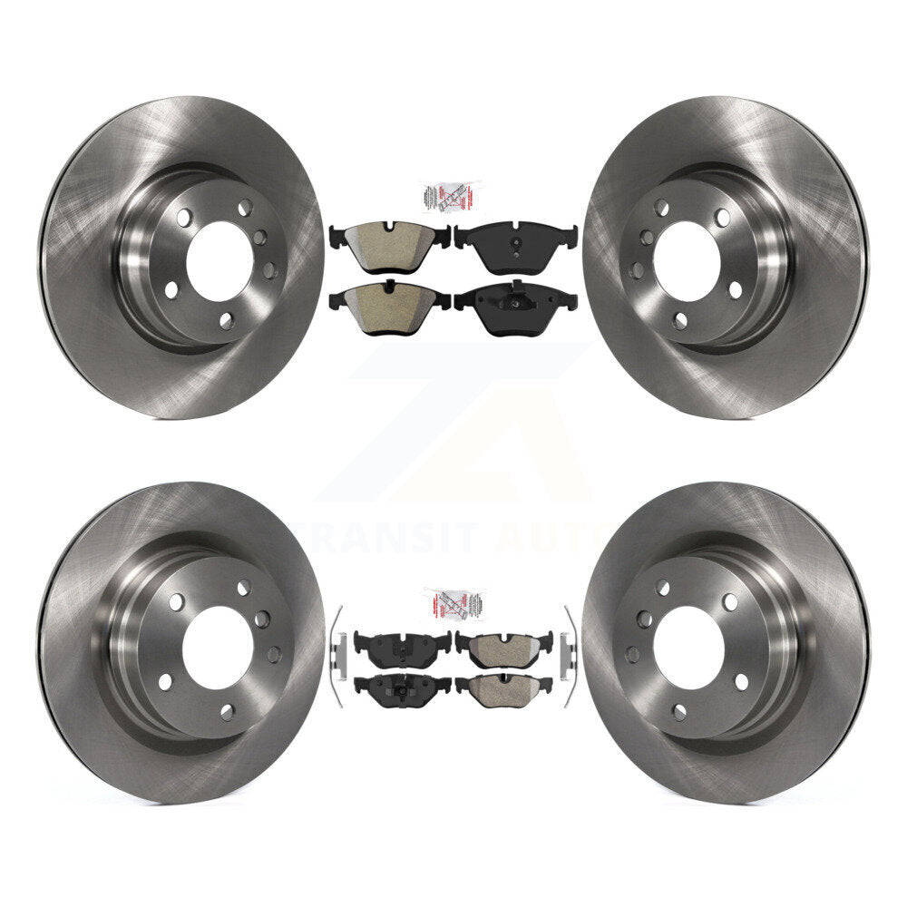 Front Rear Semi-Metallic Pad Brake Rotor Kit For BMW 328i With 330mm Diameter K8A-103077