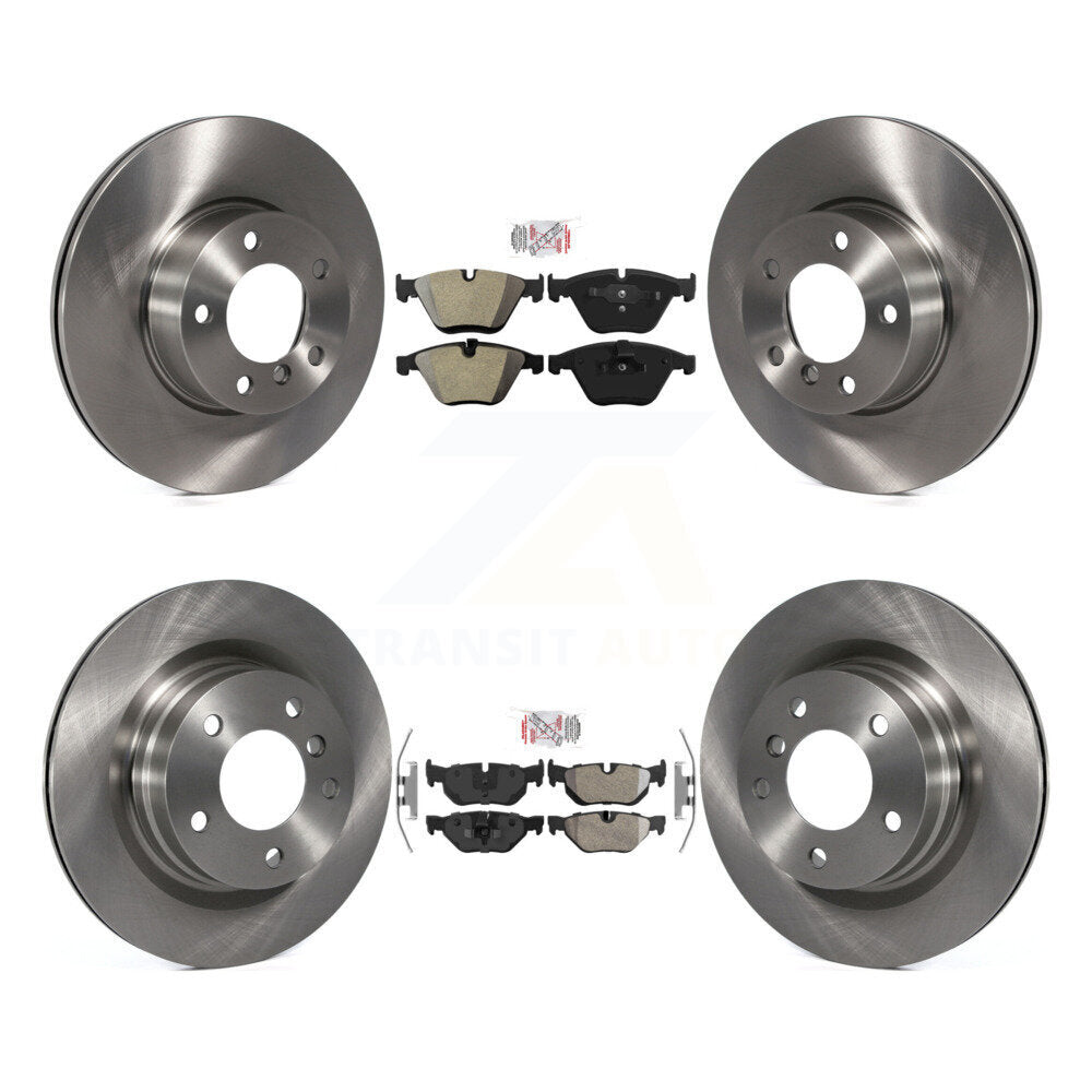 Front Rear Semi-Metallic Pads And Disc Brake Rotors Kit For BMW 323i 328i K8A-103084
