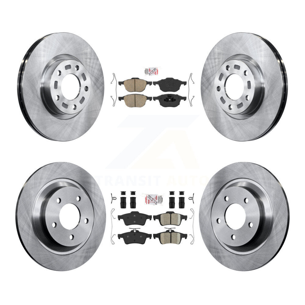 Front Rear Ceramic Pads And Disc Brake Rotors Kit For Mazda 5 K8A-103089