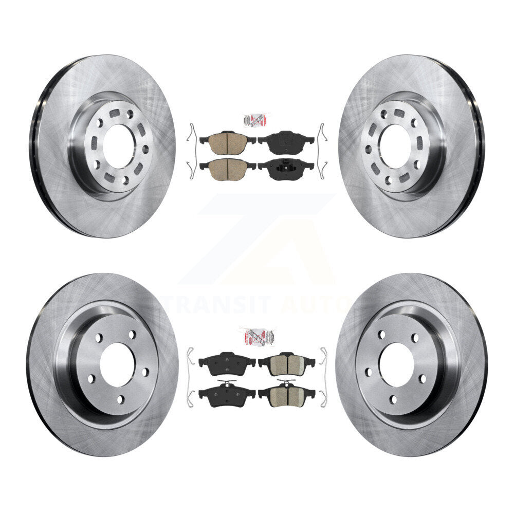 Front Rear Ceramic Pads And Disc Brake Rotors Kit For Mazda 5 K8A-103090