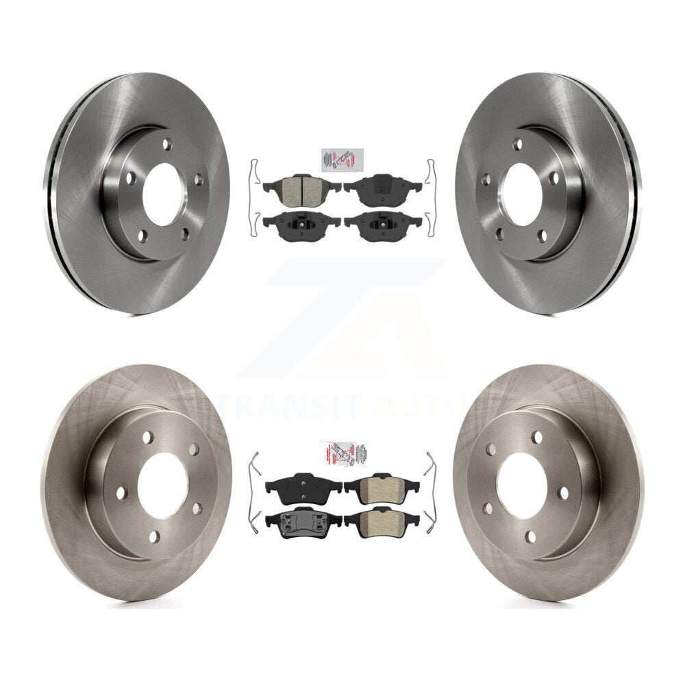 Front Rear Semi-Metallic Pads And Disc Brake Rotors Kit For 2004-2005 Mazda 3 2.0L K8A-103093