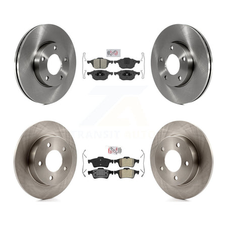 Front Rear Semi-Metallic Pads And Disc Brake Rotors Kit For 2004-2005 Mazda 3 2.0L K8A-103093