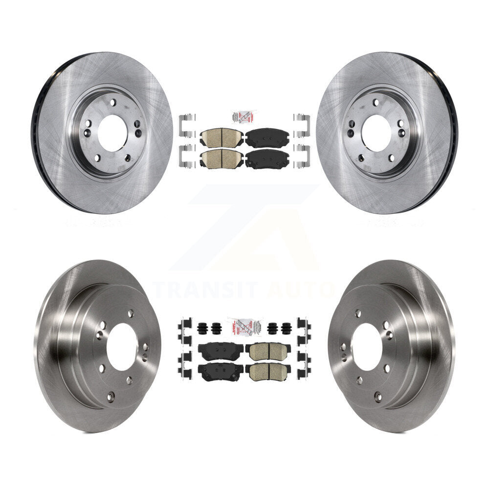 Front Rear Ceramic Pads And Disc Brake Rotors Kit For Hyundai Azera K8A-103095