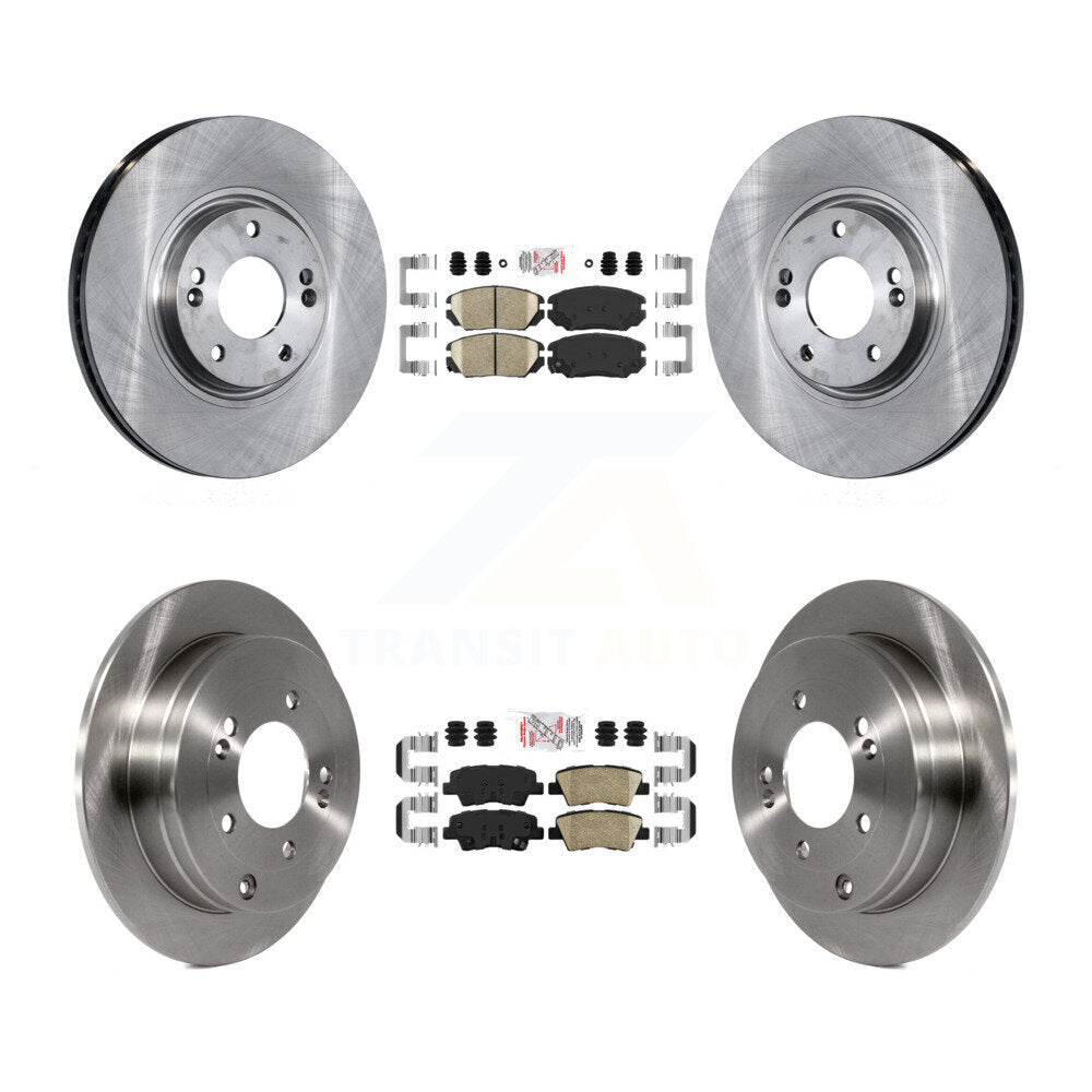 Front Rear Ceramic Pads And Disc Brake Rotors Kit For 2007-2009 Kia Amanti K8A-103102
