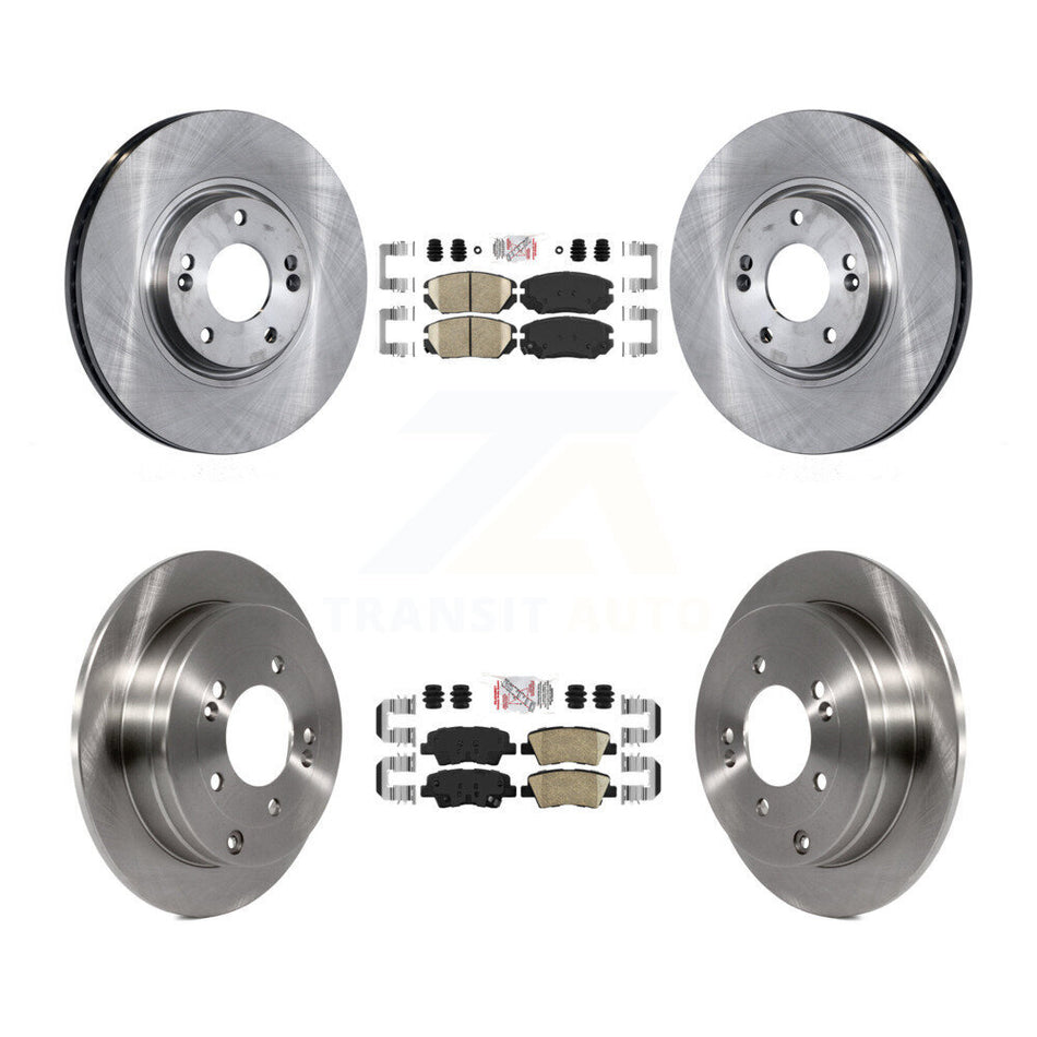 Front Rear Ceramic Pads And Disc Brake Rotors Kit For 2007-2009 Kia Amanti K8A-103102