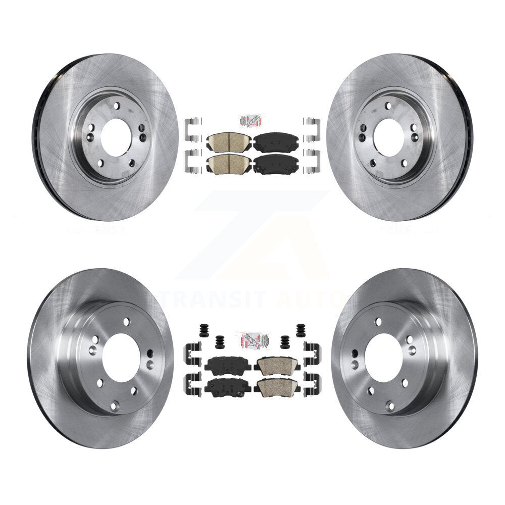 Front Rear Ceramic Pads And Disc Brake Rotors Kit For Hyundai Azera K8A-103104