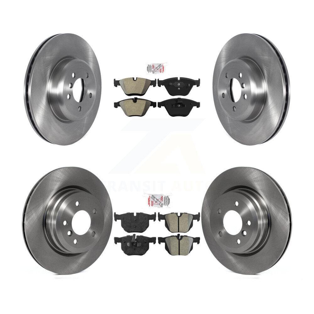 Front Rear Semi-Metallic Pad And Disc Brake Rotor Kit For 2012 BMW 335i Convertible/Coupe K8A-103107