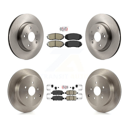 Front Semi-Metallic Rear Ceramic Pad & Brake Rotors Kit For 2009-2013 Suzuki Grand Vitara K8A-103108