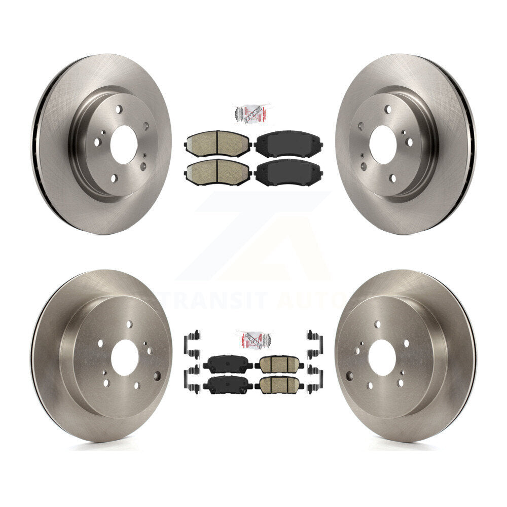 Front Semi-Metallic Rear Ceramic Pad & Brake Rotors Kit For 2009-2013 Suzuki Grand Vitara K8A-103109