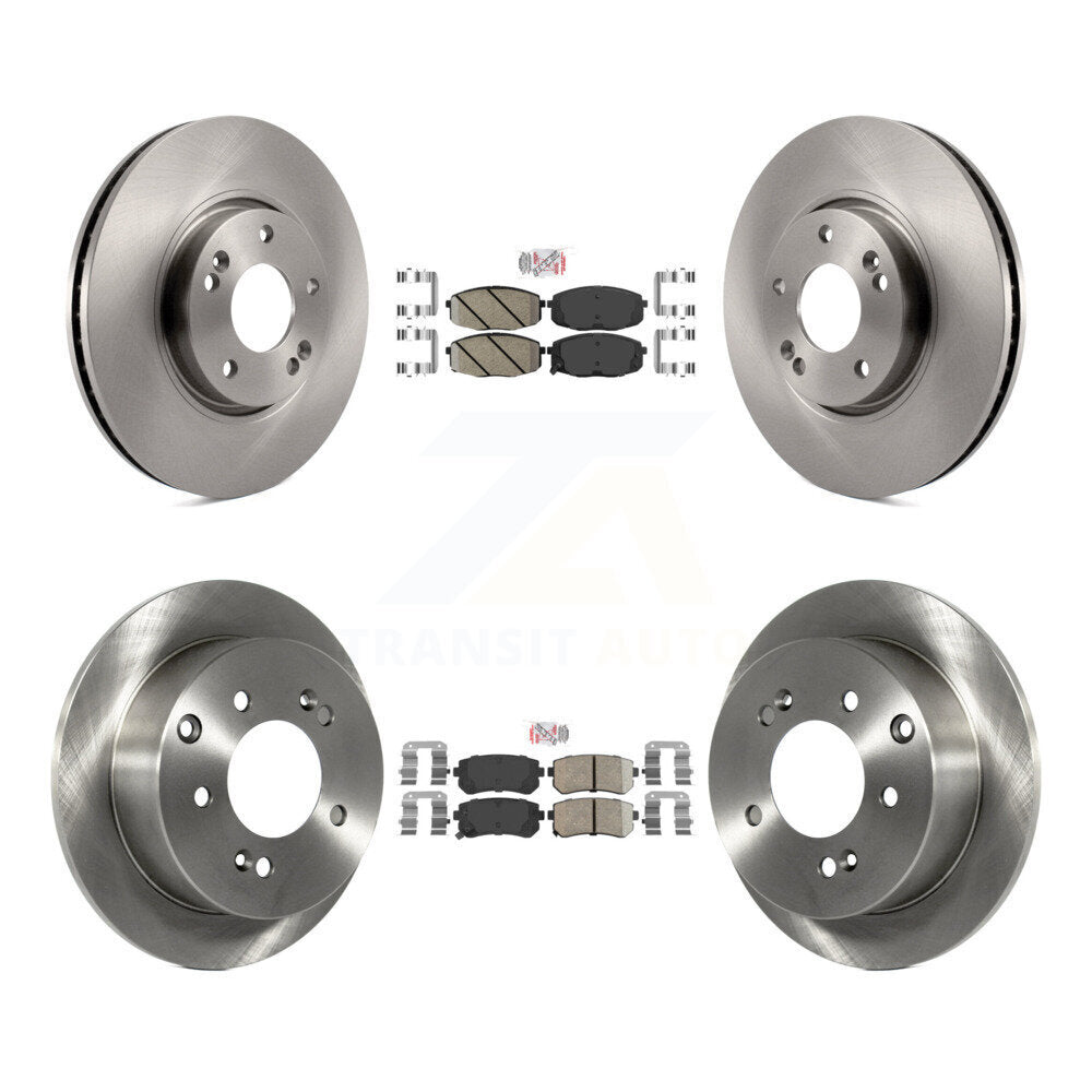 Front Rear Ceramic Pads And Disc Brake Rotors Kit For Kia Forte Koup Forte5 K8A-103114