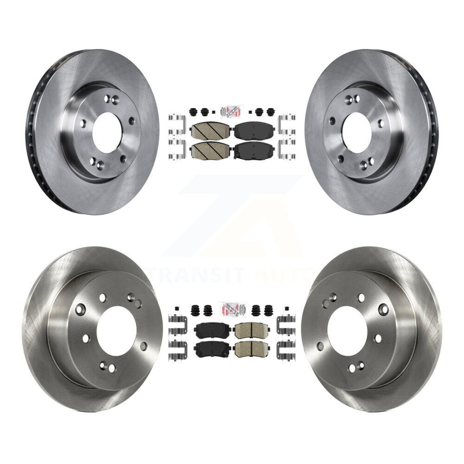 Front Rear Ceramic Pads And Disc Brake Rotors Kit For Kia Forte Koup Forte5 K8A-103117