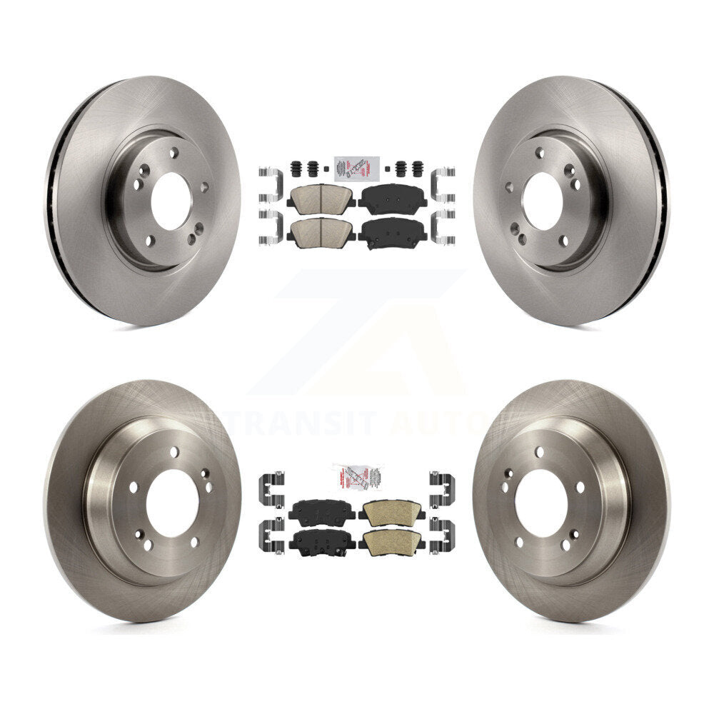 Front Rear Ceramic Pads And Disc Brake Rotors Kit For Kia Rondo K8A-103120