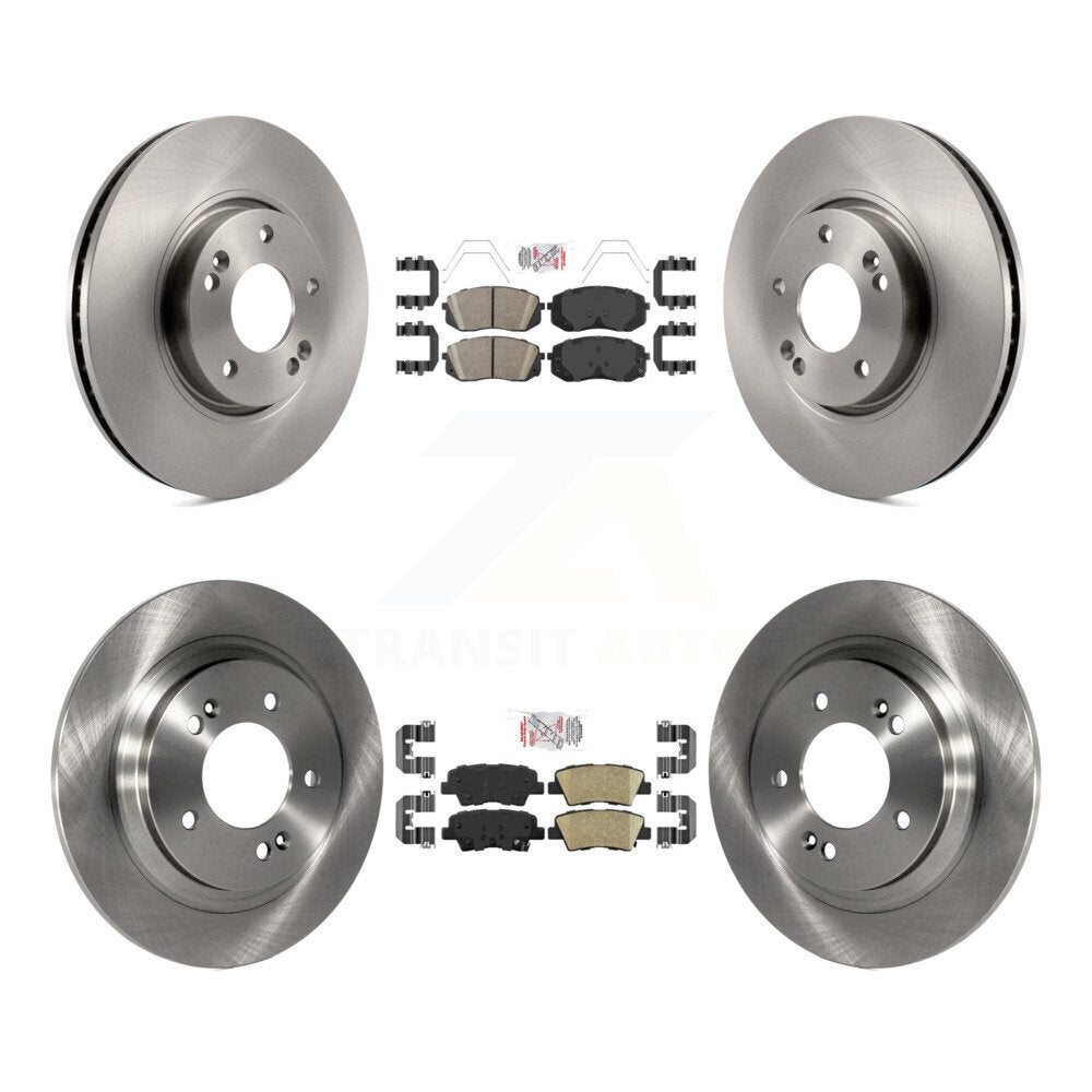 Front Rear Ceramic Pads And Disc Brake Rotors Kit For 2017-2019 Kia Soul EV K8A-103127