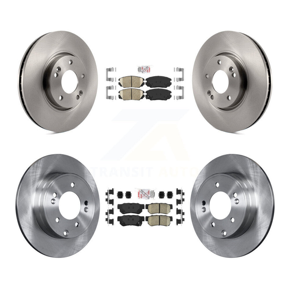 Front Rear Ceramic Pads And Disc Brake Rotors Kit For Hyundai Sonata 3.3L K8A-103128