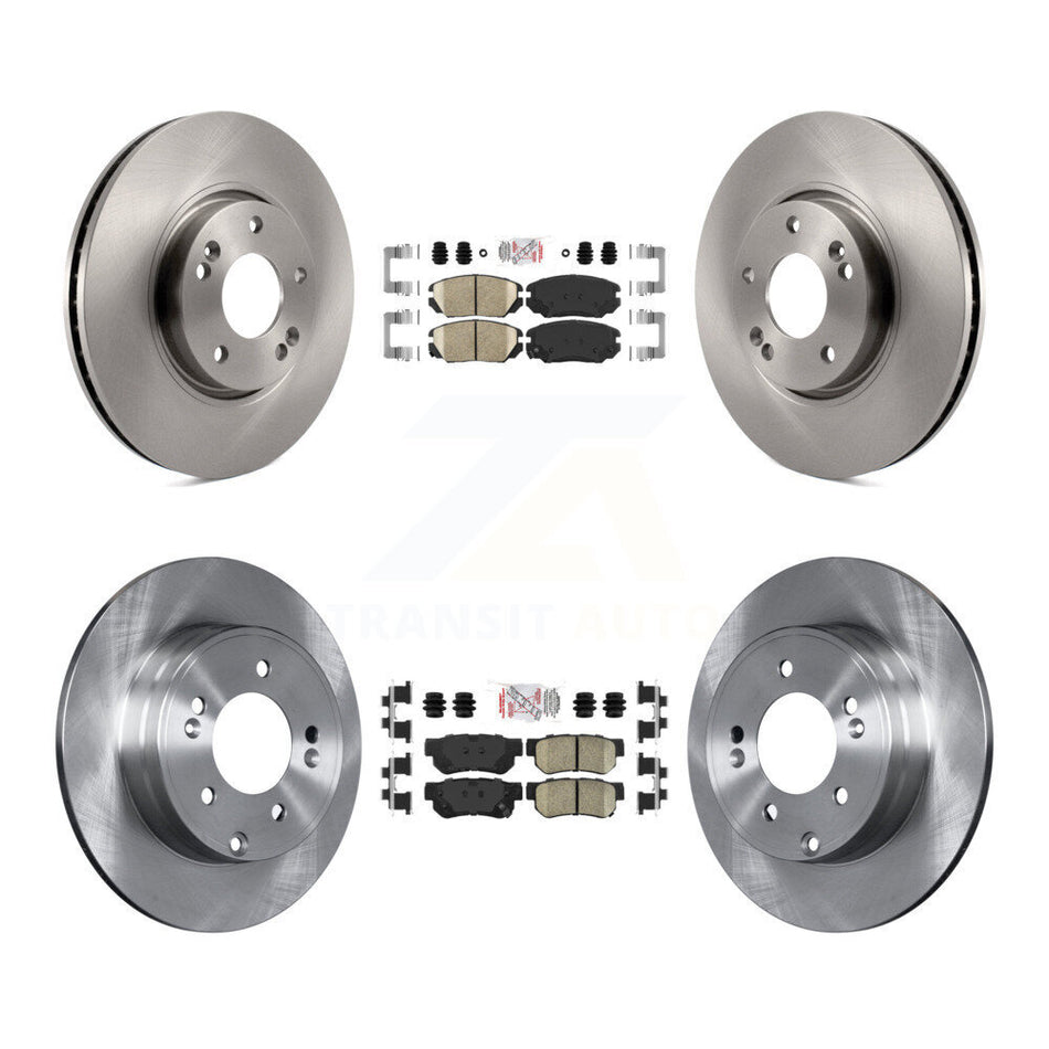 Front Rear Ceramic Pads And Disc Brake Rotors Kit For Hyundai Sonata 3.3L K8A-103130