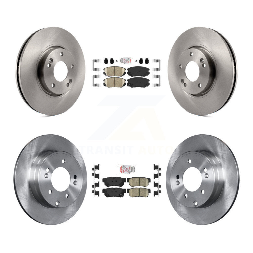 Front Rear Ceramic Pads And Disc Brake Rotors Kit For Hyundai Sonata 3.3L K8A-103131