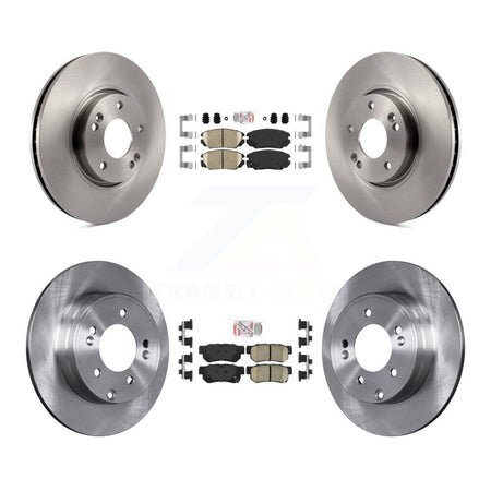 Front Rear Ceramic Pads And Disc Brake Rotors Kit For Hyundai Sonata 3.3L K8A-103131